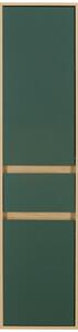 VYSOKÁ SKŘÍŇ, zelená, barvy dubu, 40,3/165,1/33,1 cm Stylife - Koupelnové série
