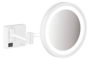 Hansgrohe AddStoris, kosmetické zrcadlo s LED osvětlením, bílá matná, HAN-41790700