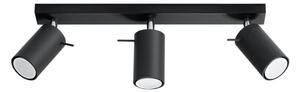 Sollux SL.0093 - Bodové svítidlo RING 3 3xGU10/10W/230V černá