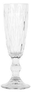 Broušená sklenice na šampaňské / sekt – 175 ml