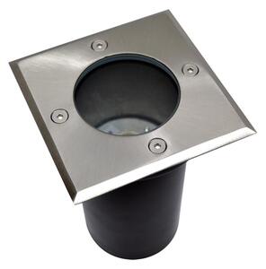 Venkovní nájezdové svítidlo 1xGU10/35W/230V IP44 matný chrom