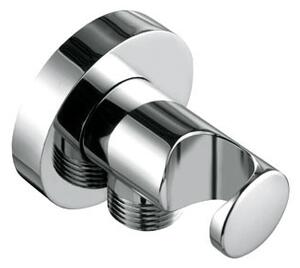Kolínko připojovací s držákem sprchy DN15 nástěnné, chrom