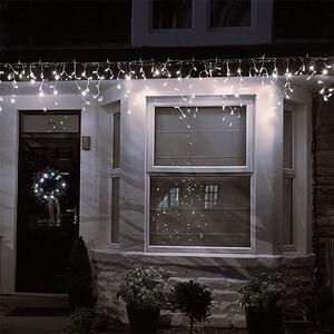 Solight LED vánoční závěs, rampouchy, 120 LED, 3m x 0,7m, přívod 6m, venkovní, teplé bílé světlo, pa