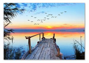 Foto obraz fotografie na skle Molo nad jezerem osh-112226742