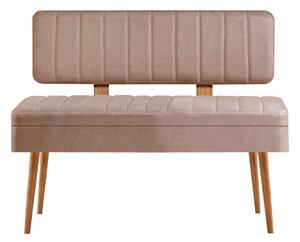 Kalune Design Lavice VINA II s úložným prostorem 110 cm borovice atlantic/béžová