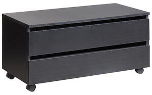 Skříňka do koupelny TERESINA 80 cm s koly Černá