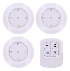 Solight WL906 - SADA 3x LED Stmívatelné svítidlo s dálkovým ovladačem LED/3xAAA