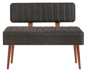 Kalune Design Lavice VINA II s úložným prostorem 110 cm ořech/antracitová