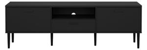 Černý TV stolek 177x57 cm Media – Tvilum