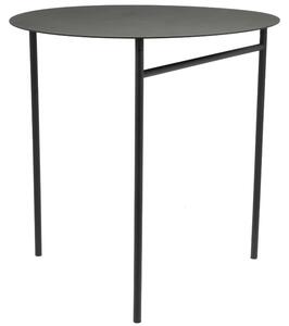 Zone Denmark Černý kovový zahradní skládací stůl Disc 70 cm