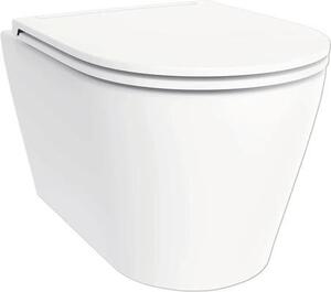 Závěsné WC set Jungborn SIX bez splachovacího kruhu vč. WC prkénka
