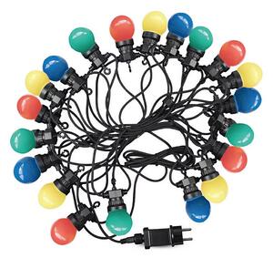 LED Venkovní řetěz STRING RGB 10m 20xLED/0,5W/230V IP44