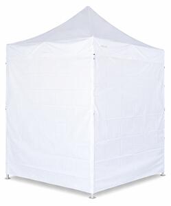 Nůžkový párty stan 2x2 m OCEL Standard – 4 plné bočnice barva Bílá