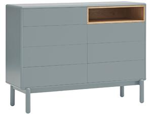 Modrošedá lakovaná komoda Teulat Corvo 120 x 40 cm