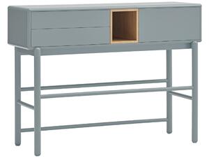 Modrošedý lakovaný toaletní stolek Teulat Corvo 120 x 35 cm
