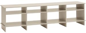 Béžový lakovaný TV stolek Teulat Inari 180 x 40 cm