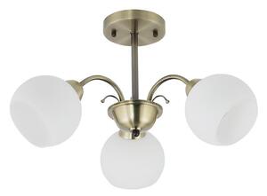 Lustr na tyči NESTOR 3xE27/40W/230V mosaz