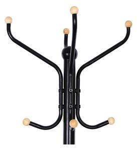 Kovový věšák 182 cm, černý
