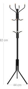 Kovový věšák 182 cm, černý