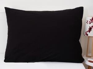 Bavlněný povlak na polštář Renforcé 70 × 90 cm – Jasmine černá