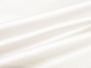 Látka polyesterový satén LUX-L052 Smetanově bílá - šířka 150 cm