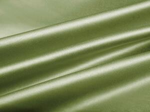 Látka polyesterový satén LUX-L051 Olivově zelená - šířka 150 cm