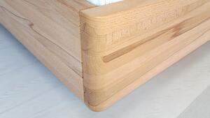 Dřevěná Postel SAVONA, 200x200 cm, Buk jádrový o šíři masivu 4 cm
