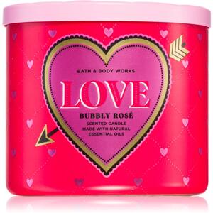 Bath & Body Works Bubbly Rosé - Love vonná svíčka 411 g