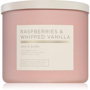 Bath & Body Works Raspberry & Whipped Vanilla vonná svíčka 411 g