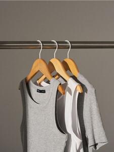 Sinsay - Sada dřevěných ramínek 3 pack - béžová