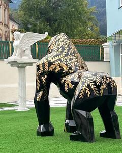 Dekorativní designová socha Gorila Hindi 3D XXL 128 cm