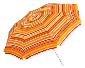 Plážový slunečník SCHNEIDER Shorty 180 cm, skládací do kufru oranžový pruh