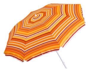 Plážový slunečník SCHNEIDER Shorty 180 cm, skládací do kufru oranžový pruh