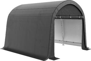 Zahradní domek Outsunny 3 x 3 m s UV ochranou, dvma roletovými vraty, edý