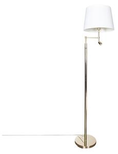 ByRydens 1988780-6509-LED Stoj. lampa ORLANDO 1xE27/5W/230V + LED/3W bílá/zlatá