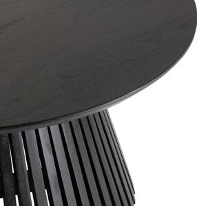 Černý dřevěný konferenční stolek J-line Vincenzo 80 cm