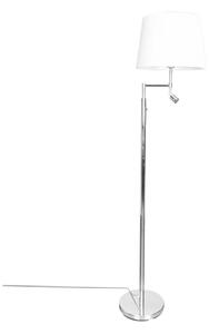 ByRydens 1988780-5000-LED Stoj. lampa ORLANDO 1xE27/5W/230V+LED/3W bílá/chrom