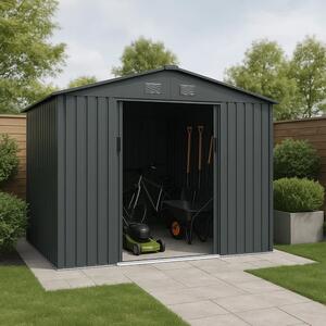 Juskys Zahradní domek XL 280x196x190 cm - antracit