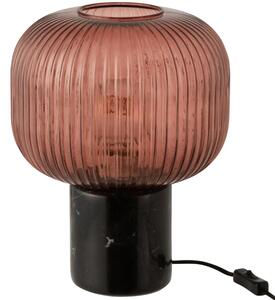 OnaDnes -20% Červená skleněná stolní lampa J-line Rufo