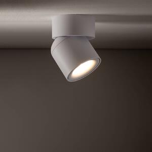 Nowodvorski Lighting Stropní bodové osvětlení Oscar, bílé, hliník, výška 13,5 cm, GU10, stmívatelný, Bílá / opál, Hliník