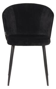 LABEL51 Jídelní židle Wave - černý samet
