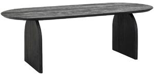 Černý dřevěný jídelní stůl Richmond Hudson 235 x 100 cm