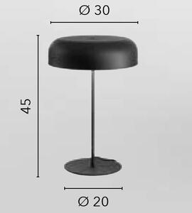 Luxusní černá stolní lampa ve stylu Art Deco