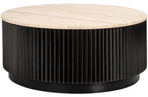 Béžový kamenný konferenční stolek Richmond Hampton 90 cm