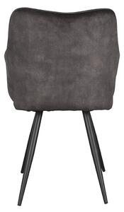 LABEL51 Jídelní židle 55x60x87 cm - antracitový samet