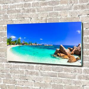 Fotoobraz na skle Pláž Seychely osh-118051170