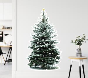 FUGU Samolepka na zeď Vánoční stromek Classic tree přemístitelný Rozměr: Vánoční stromek Classic S 25 x 43 cm