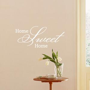 FUGU Samolepka na zeď- Home sweet home Barva: bílá 010, Rozměr: Home sweet home 50 x 22 cm