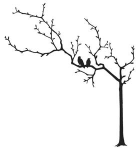 FUGU Samolepka na zeď- Na stromě Barva: světle šedá 072, Rozměr: strom 175 x 195 cm