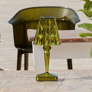 Stolní lampa LED na baterie Kartell, 26 cm, zelená, IP54